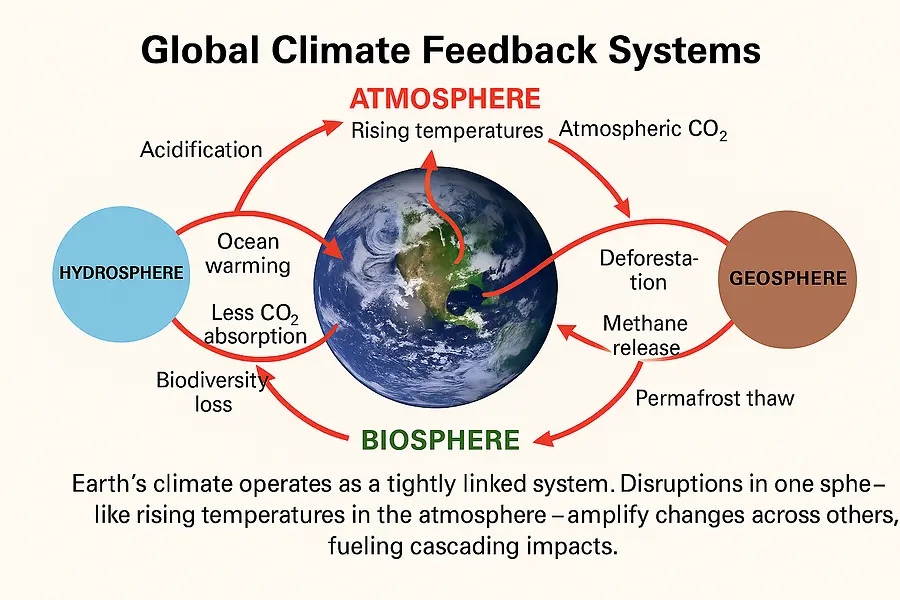 Earth's Interconnected Systems in Climate Change